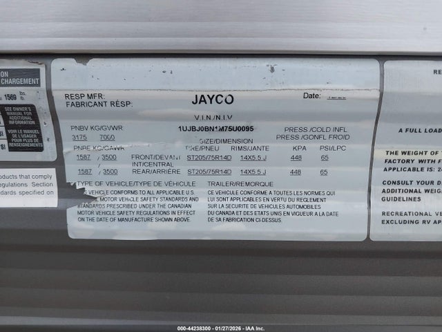 Jayco Jay Flight M-245rlsw 2021 1UJBJ0BN1M75U0095 Image 9