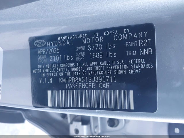 Hyundai Venue Se 2025 KMHRB8A31SU391711 Image 9