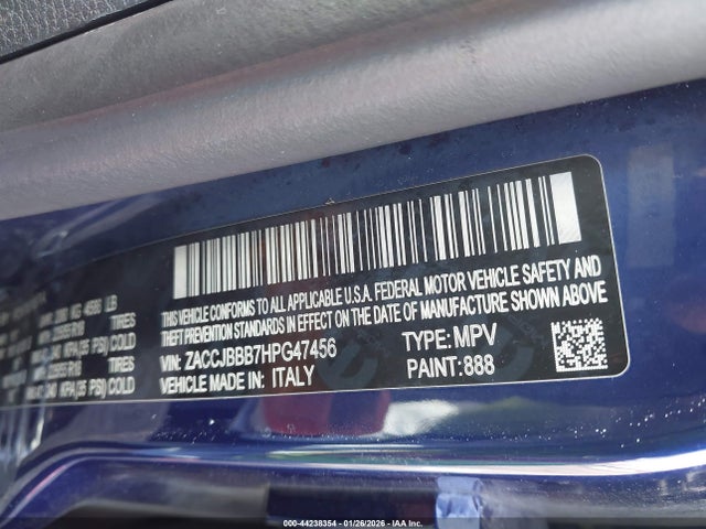Jeep Renegade Altitude 4x4 2017 ZACCJBBB7HPG47456 Image 9