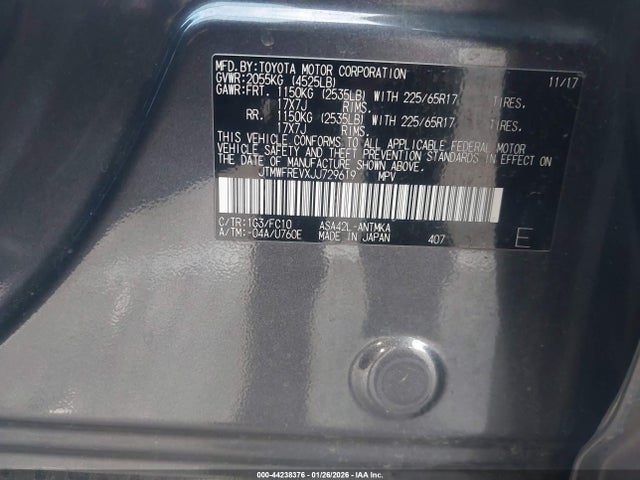 2018 TOYOTA RAV4 JTMWFREVXJJ729619 Photo 8