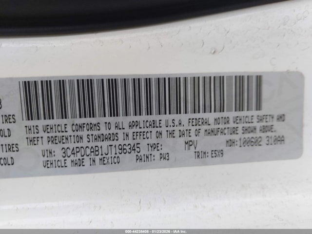 2018 DODGE JOURNEY 3C4PDCAB1JT196345 Photo 8