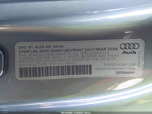 2010 AUDI A5 WAUTFAFH9AN011658 Photo 8