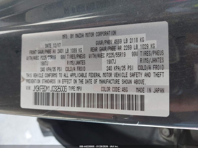 Mazda Cx-5 Grand Touring 2018 JM3KFBDM1J0325006 Image 9