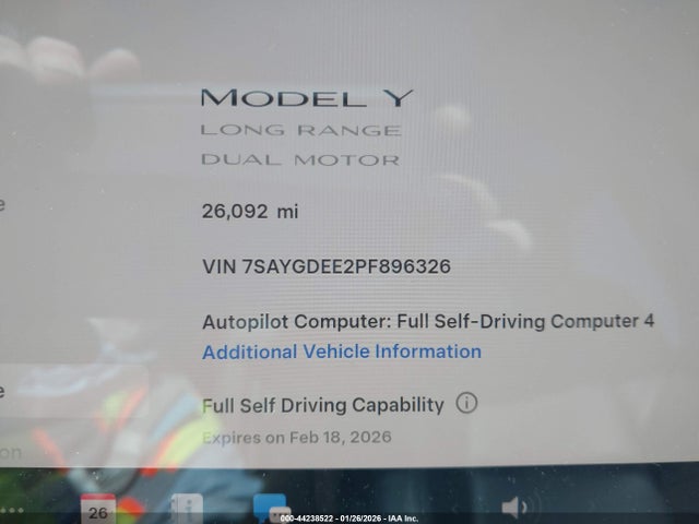 2023 TESLA MODEL Y 7SAYGDEE2PF896326 Photo 6