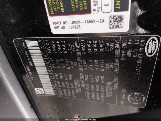 SALWZ2RE9LA704926 Land Rover Range Rover Sport Svr