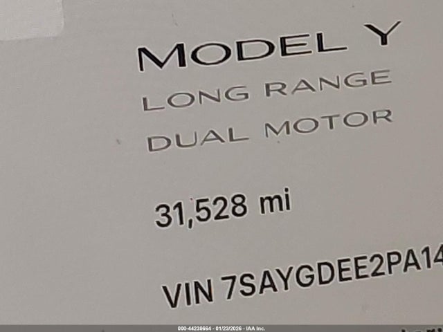 7SAYGDEE2PA144803 Tesla Model Y Awd/long Range Dual Motor All-wheel Drive