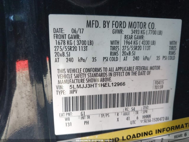 5LMJJ3HT1HEL12966 Lincoln Navigator L Select