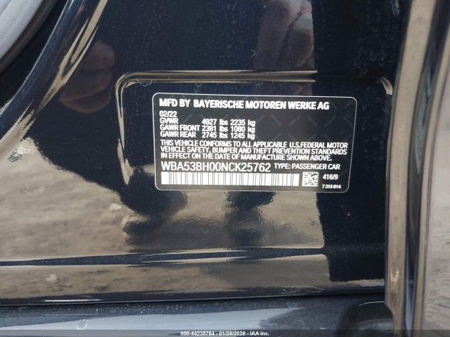 2022 BMW 530 WBA53BH00NCK25762 Photo 8