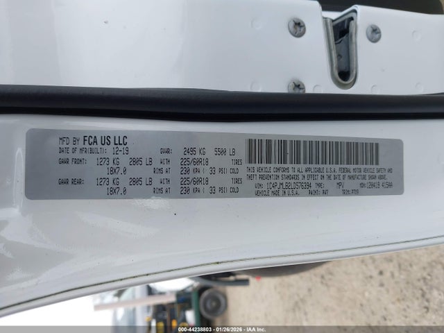 Jeep Cherokee Altitude 4x4 2020 1C4PJMLB2LD576394 Image 9