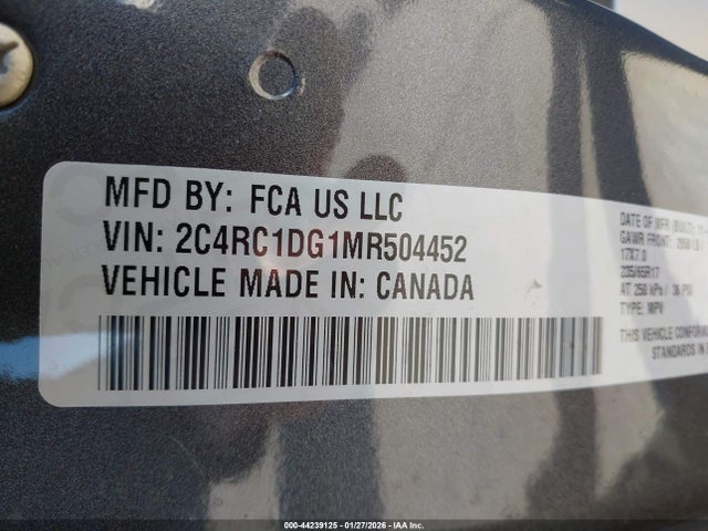 2021 CHRYSLER VOYAGER 2C4RC1DG1MR504452 Photo 8