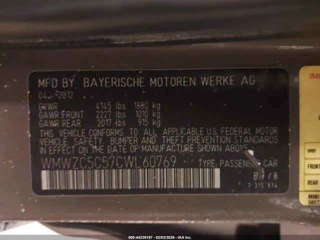 2012 MINI COOPER S COUNTRYMAN WMWZC5C57CWL60769 Photo 8