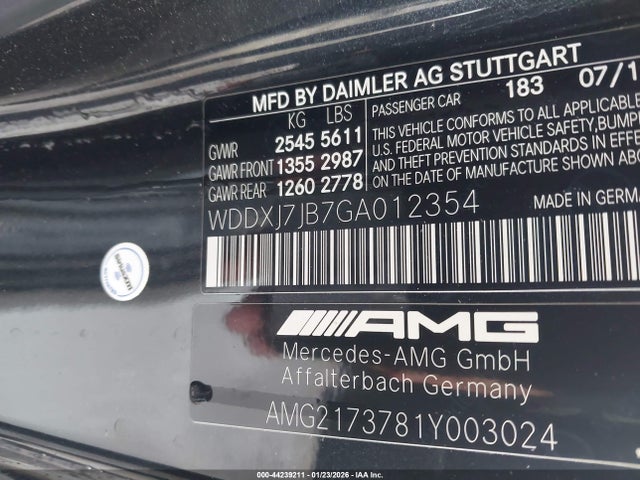 2016 MERCEDES-BENZ AMG S 63 WDDXJ7JB7GA012354 Photo 8