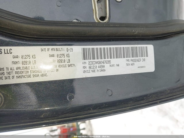 2019 Chrysler 300 Touring L მანქანა იყიდება აუქციონზე, vin: 2C3CCAAG6KH676395, აუქციონის ნომერი: 44239251