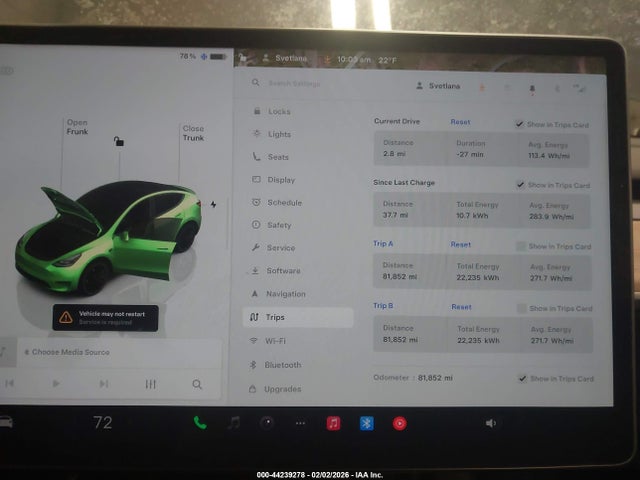 2022 TESLA MODEL Y 7SAYGDEF7NF455474 Photo 6