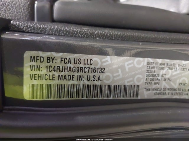 Продаж на аукціоні авто 2024 Jeep Grand Cherokee Altitude X 4x4, vin: 1C4RJHAG9RC716132, номер лоту: 44239296