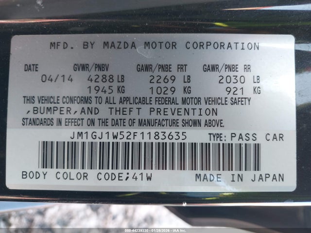 2015 MAZDA MAZDA6 JM1GJ1W52F1183635 Photo 8