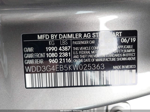 2019 MERCEDES-BENZ A 220 WDD3G4EB5KW025363 Photo 8