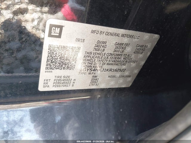 2019 CADILLAC ESCALADE ESV 1GYS4HKJ1KR162522 Photo 8