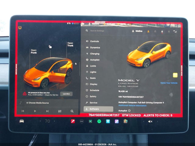 2025 TESLA MODEL Y 7SAYGDEE8SA367257 Photo 6