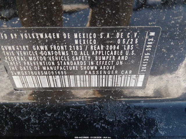 3VWGX7BU8SM091695 Volkswagen Jetta 1.5t Sel