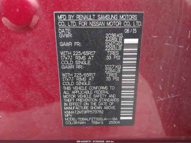 Nissan ROGUE S 2015 KNMAT2MT9FP573782 Image 9