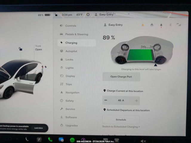 7SAYGDEFXNF484838 Tesla Model Y