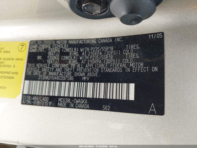 2006 LEXUS RX 330 2T2HA31U46C097586 Photo 8