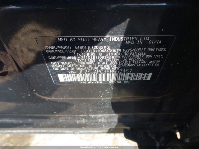 Subaru Forester 2.5i Touring 2014 JF2SJAPC3EH557457 Image 9