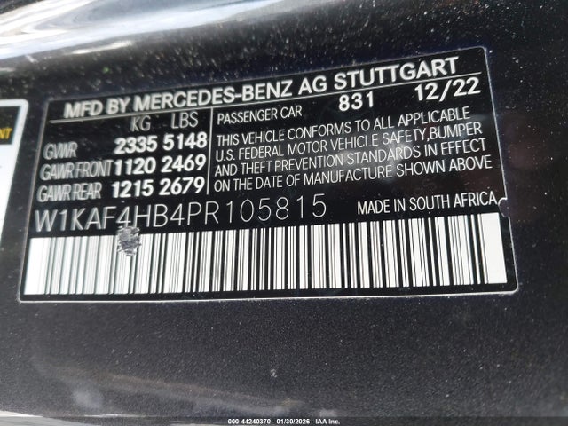 2023 MERCEDES-BENZ C 300 W1KAF4HB4PR105815 Photo 8