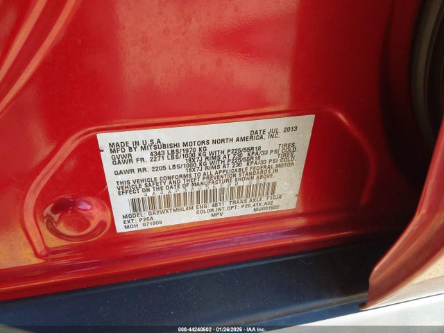 2014 MITSUBISHI OUTLANDER SPORT 4A4AP3AU5EE001652 Photo 8