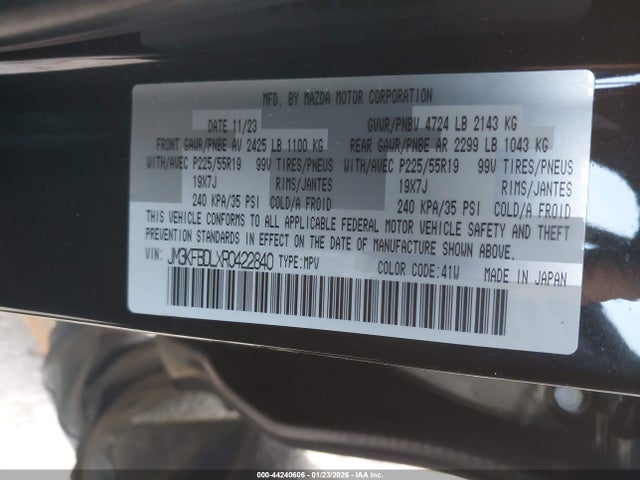 JM3KFBDLXR0422840 Mazda Cx-5 2.5 S Premium