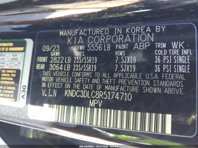 KNDC3DLC8R5174710 KIA Ev6 Wind