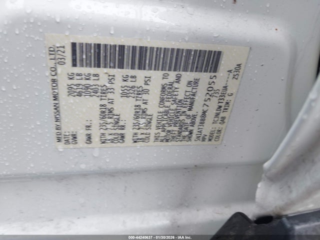 Nissan Rogue Sv Intelligent Awd 2021 5N1AT3BB8MC752055 Image 9