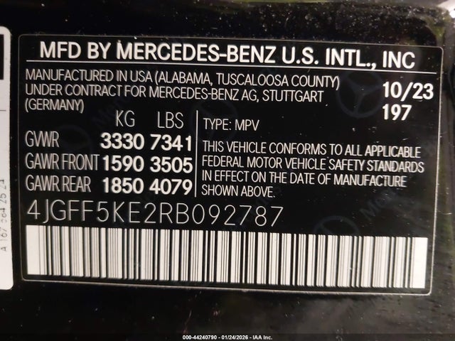 2024 MERCEDES-BENZ GLS 450 4JGFF5KE2RB092787 Photo 8