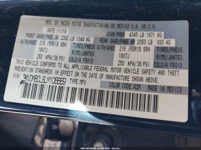 3MVDMBCL8LM106669 Mazda Cx-30 Select Package