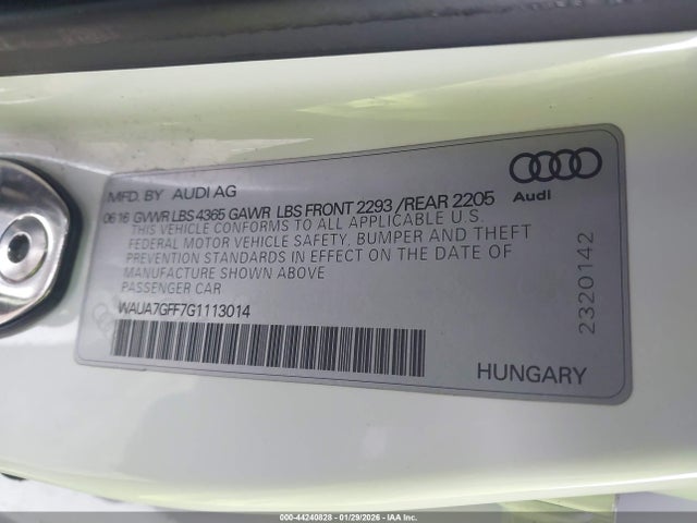 2016 AUDI A3 WAUA7GFF7G1113014 Photo 8