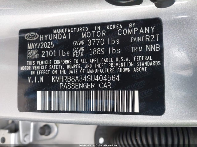 Hyundai Venue Se 2025 KMHRB8A34SU404564 Image 9