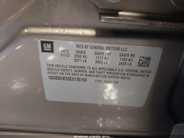 2012 CADILLAC CTS 1G6DG5E55C0135156 Photo 8