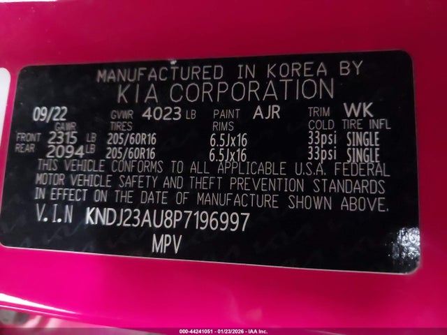 KNDJ23AU8P7196997 KIA mpi nu