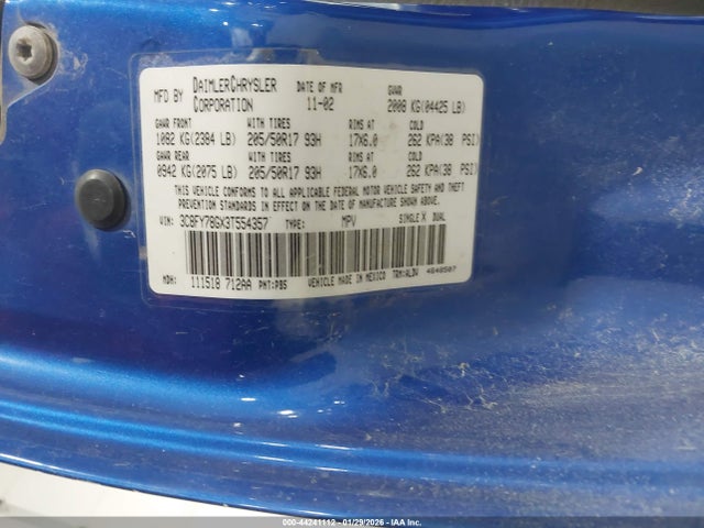 2003 CHRYSLER PT CRUISER 3C8FY78GX3T554357 Photo 8