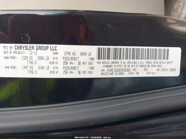 2014 CHRYSLER TOWN & COUNTRY 2C4RC1BG9ER256360 Photo 8