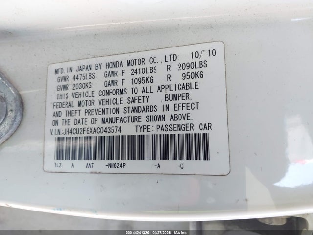 2010 ACURA TSX JH4CU2F6XAC043574 Photo 8