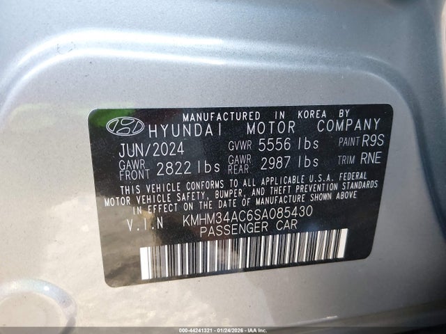 Hyundai Ioniq 6 Sel 2025 KMHM34AC6SA085430 Image 9