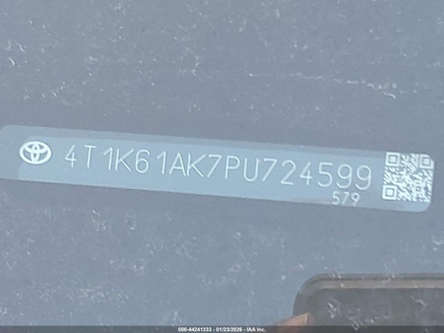 4T1K61AK7PU724599 Toyota CAMRY XSE