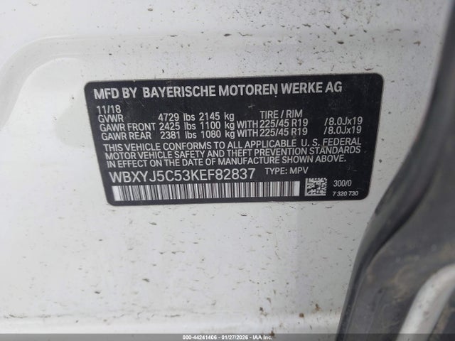 2019 BMW X2 WBXYJ5C53KEF82837 Photo 8