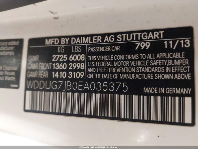 2014 MERCEDES-BENZ S 63 AMG WDDUG7JB0EA035375 Photo 8