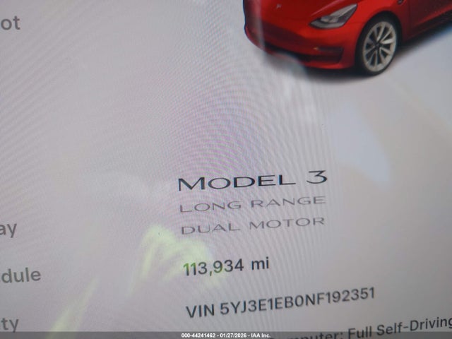 2022 TESLA MODEL 3 5YJ3E1EB0NF192351 Photo 6