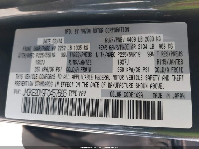 Mazda Cx-5 Grand Touring 2015 JM3KE2DY9F0457685 Image 9