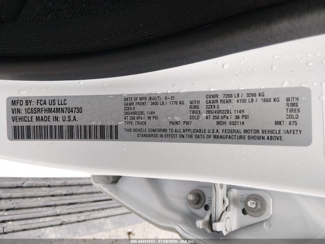 2021 RAM 1500 1C6SRFHM4MN704730 Photo 8