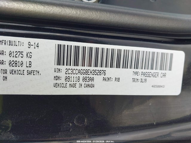 Продаж на аукціоні авто 2014 Chrysler 300 300s, vin: 2C3CCAGG8EH352876, номер лоту: 44241554